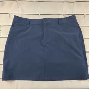 Eddie Bauer Women's 14 Short Skirt Navy Blue Hiking Outdoors